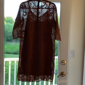 NWOT Sundance lace dress with matching slip